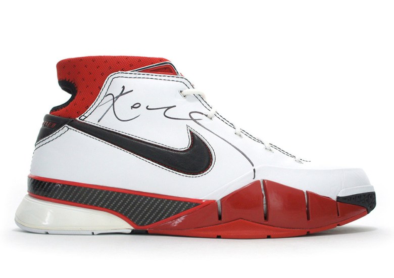 Autographed Pair of Kobe Bryant’s First Nike Signature Shoe is on eBay