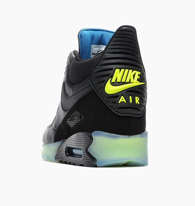 Nike Air Max 90 Sneakerboot Ice Black Volt Blue 03