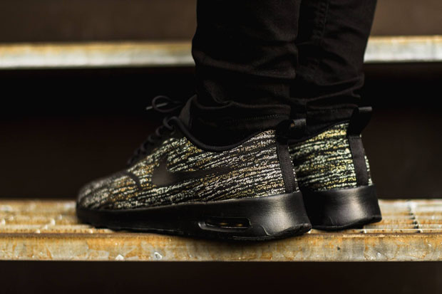 Nike Air Max Thea Jacquard - Black - Gold - SneakerNews.com