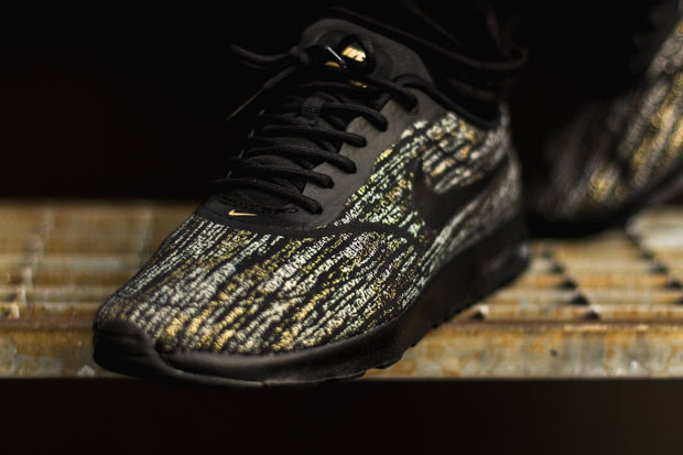 Nike Air Max Thea Jacquard Black Gold SneakerNews