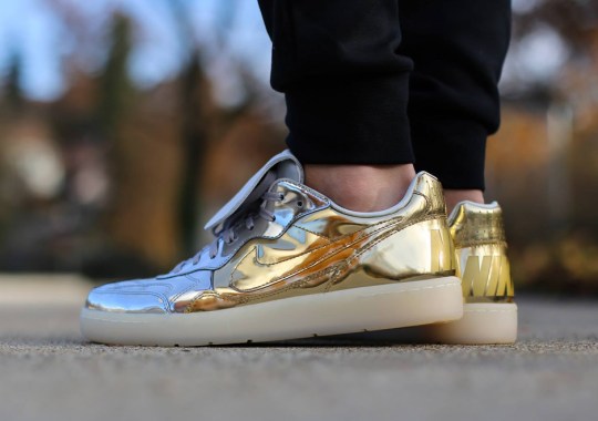 Nike Sportswear Combines Liquid Metal Gold and Silver Onto One Sneaker
