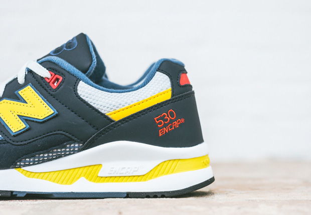 New Balance 530 90s Running Collection Navy Yellow 3