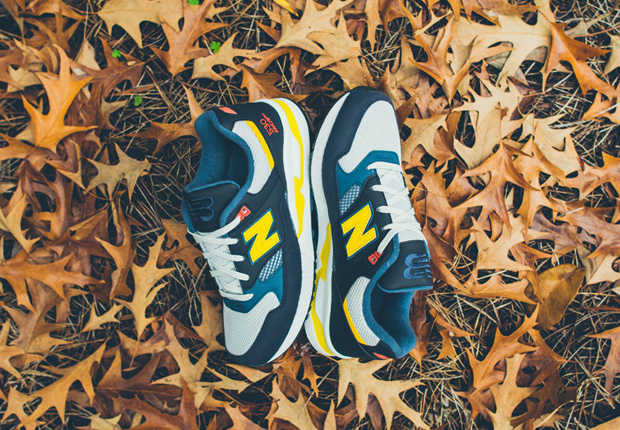 New Balance 530 90s Running Collection Navy Yellow 5