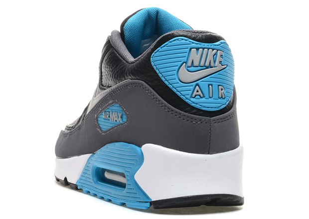 Nike Air Max 90 Leather - Black - Wolf Grey - Blue Legion - SneakerNews.com