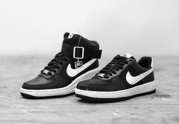 nike air force 1 women black and white