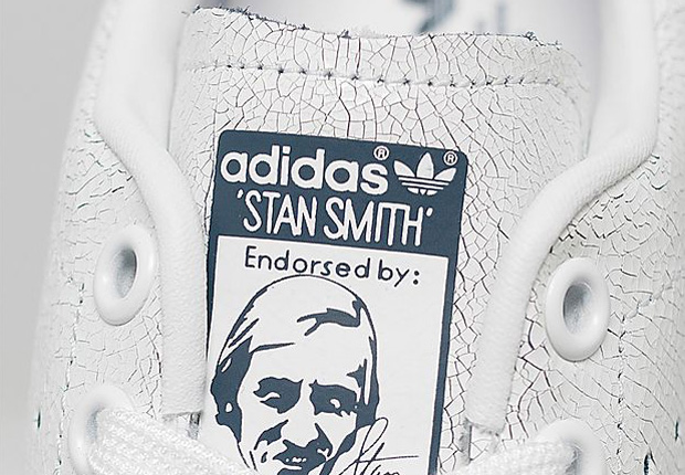 Adidas Originals Womens Stan Smith Crack White Navy 4