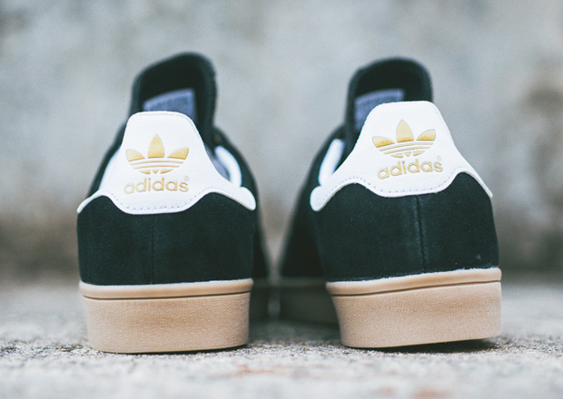 stan smith in black and gum