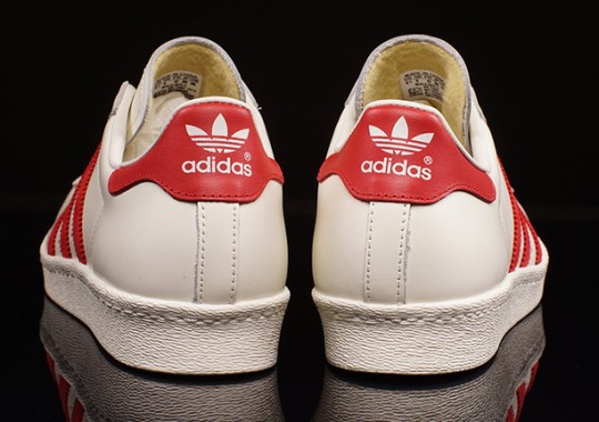 adidas Originals Superstar Deluxe 80s – White – Red
