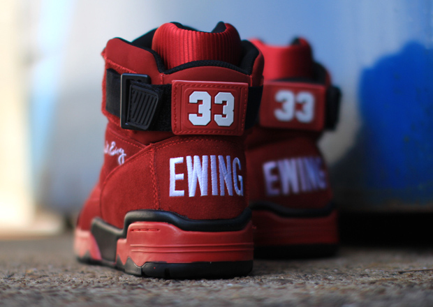 Ewing 33 Hi Red Suede Bulls 3