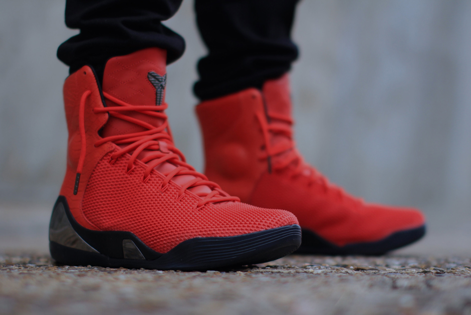 Nike Kobe 9 EXT KRM "Challenge Red" - On-Feet Images