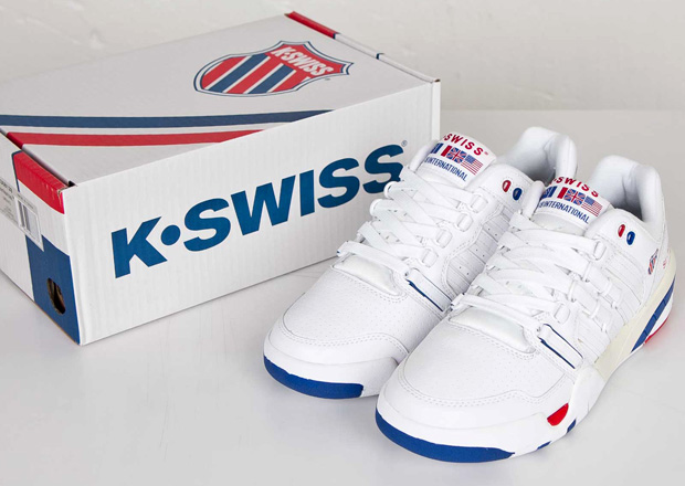 K Swiss Si 18 International White Red Blue 6