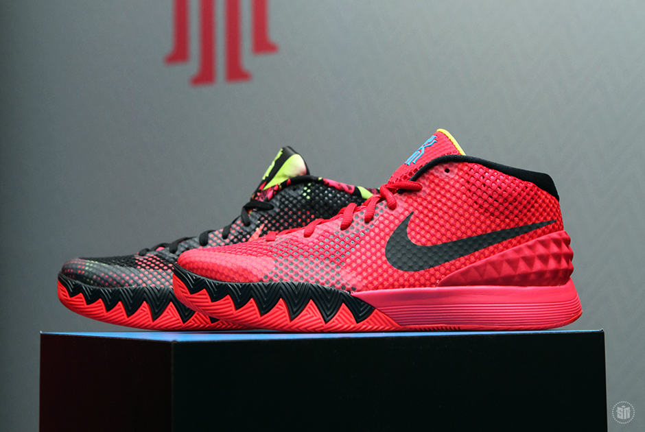 kyrie 1 deceptive red on court