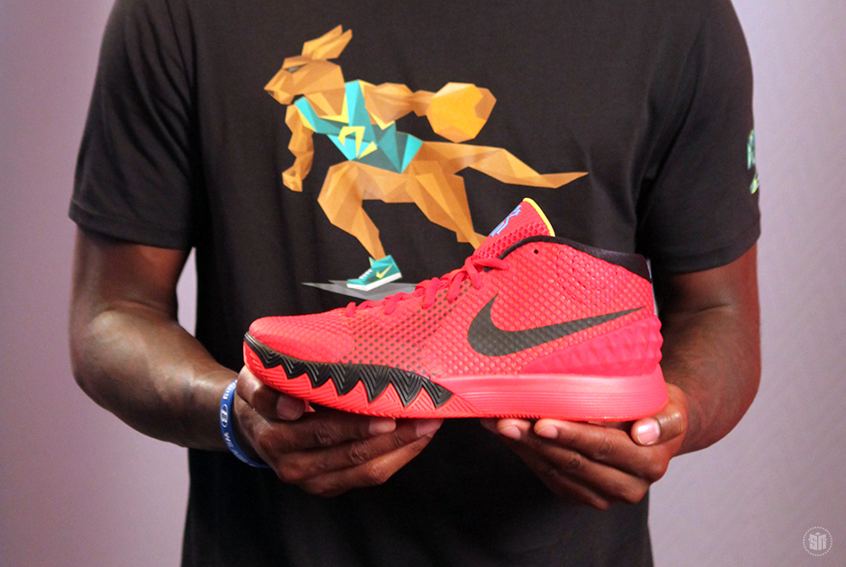 kyrie 1 deceptive red on court