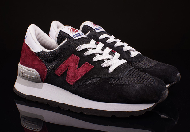 New Balance 990 "Made in USA" - Black - Wine Red