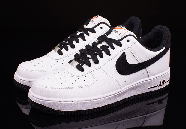 nike air force 1s white and black