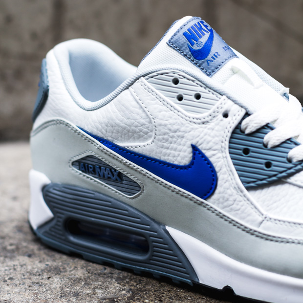 blue white grey air max 90