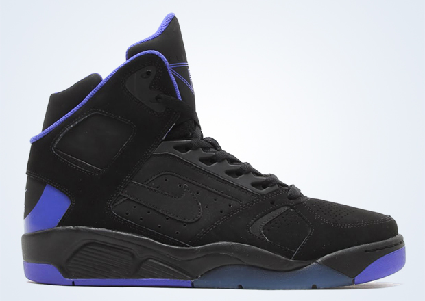 nike air flight lite high black purple