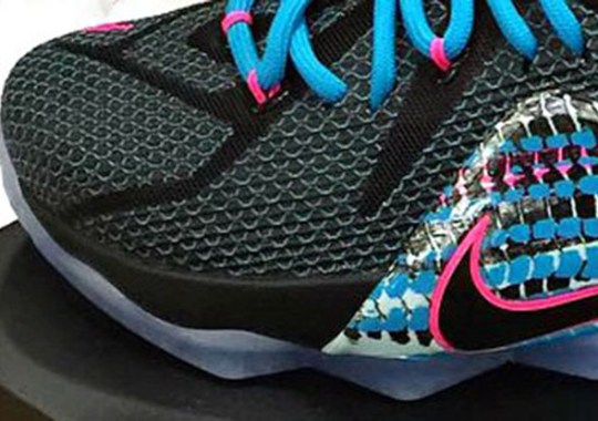 Nike LeBron 12 – Black – Pink – Blue Lagoon