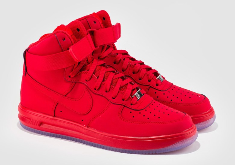 Nike Lunar Force 1 High – University Red – Ice Sole