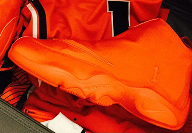 Nike Zoom Flight The Glove "All Orange" PE for Gary Payton's Son