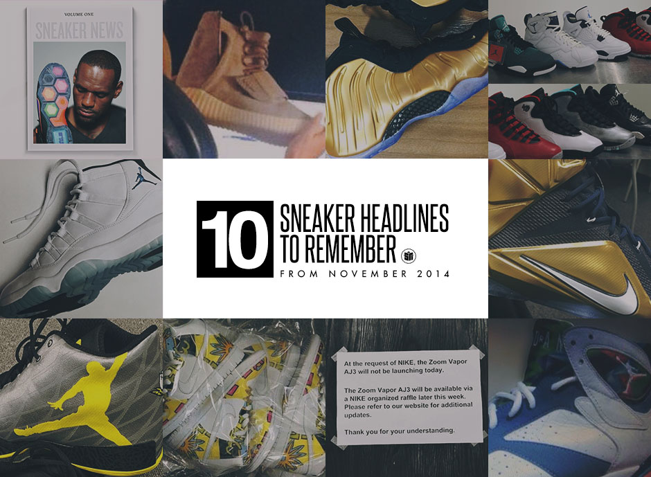 10 Sneaker Headlines To Remember From November 2014