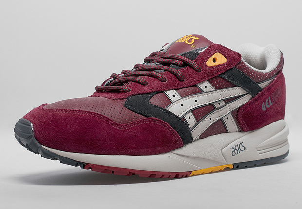 Asics Gel Saga – Burgundy – Black – Yellow