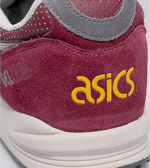 Asics Gel Saga Burgundy Black Yellow 4