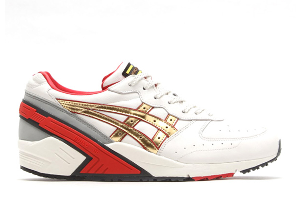 Asics Gel Sight - Off White - Red - Champagne Gold