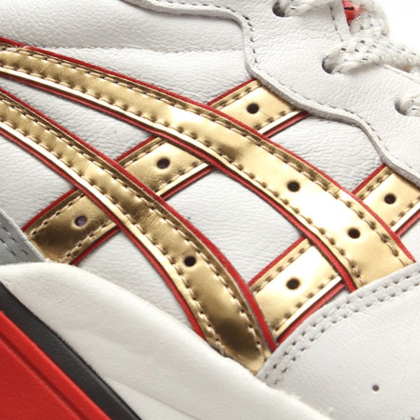 Asics Gel Sight - Off White - Red - Champagne Gold - SneakerNews.com