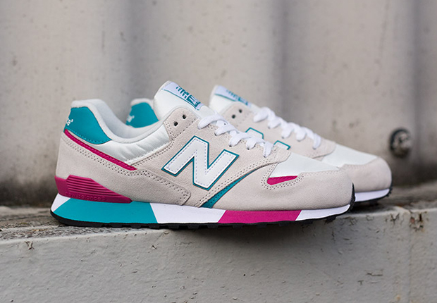 New Balance 446 - White - Pink - Turquoise - SneakerNews.com