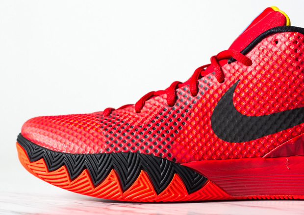 kyrie 1 deceptive red on court
