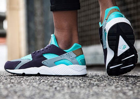 Nike Womens Air Huarache Purple Aqua 1