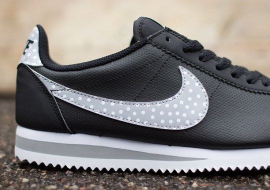 Nike Womens Cortez Classic Polka Dot Swoosh 1