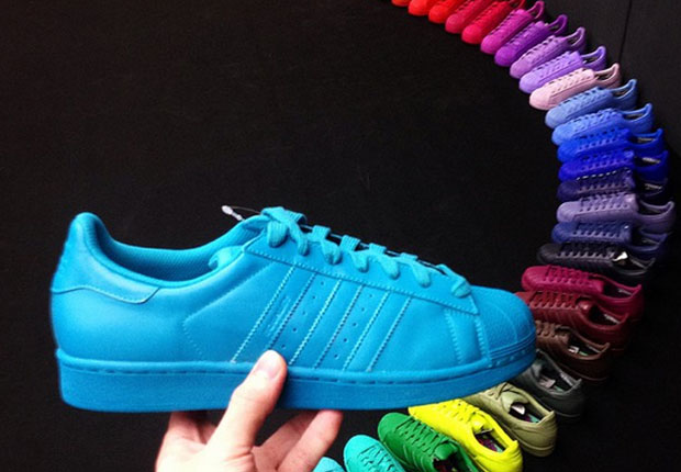 A Rainbow of Pharrell x adidas Superstar Coming in March 2015 -  SneakerNews.com