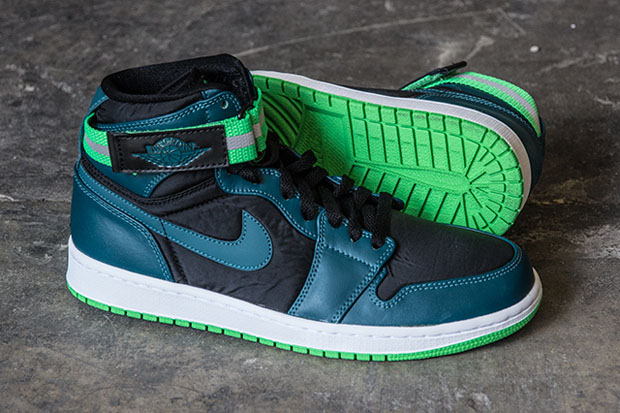 Air Jordan 1 High Strap - Teal - Green Spark - SneakerNews.com