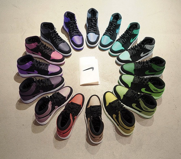 Air Jordan 1 Rainbow Sneaker Wheel