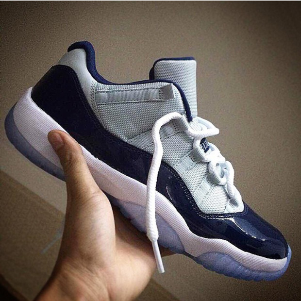 Air Jordan 11 Low Georgetown Look 1