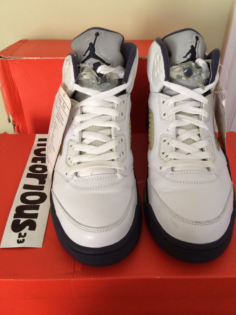 Air Jordan 5 Unreleased Deep Burgundy Sample Ebay 05