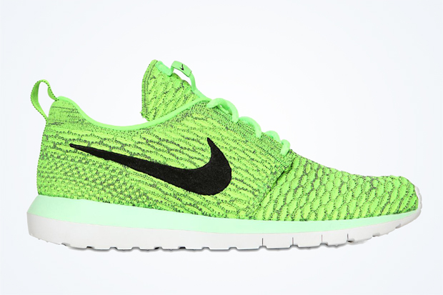 Another Look at the Nike Flyknit Roshe Run "Volt"
