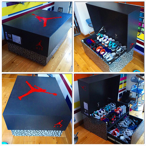 Awesome Sneaker Storage Solution Inspired by Air Jordan 3 Box