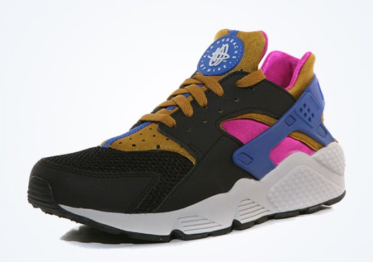 nike air huarache black brown fuchsia force game royal 01