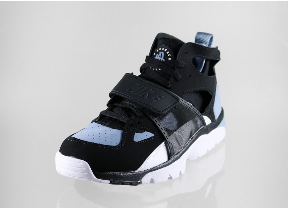 Nike Air Trainer Huarache Black White Cool Blue 02