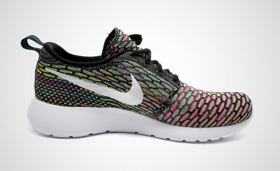 nike flyknit roshe run womens multicolor 5