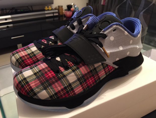 kd 7 plaid and polka dot