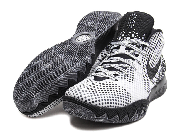 Kyrie 1 cheap black and white