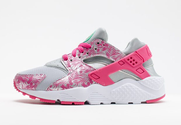 Nike Air Huarache Gs Pink Floral 1