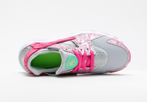 Nike Air Huarache Gs Pink Floral 4