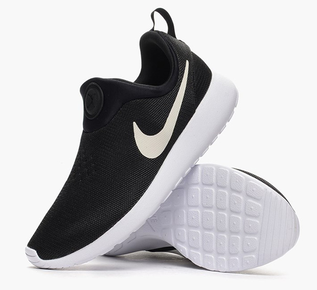 Nike Roshe Run Slip-On - Black - White 