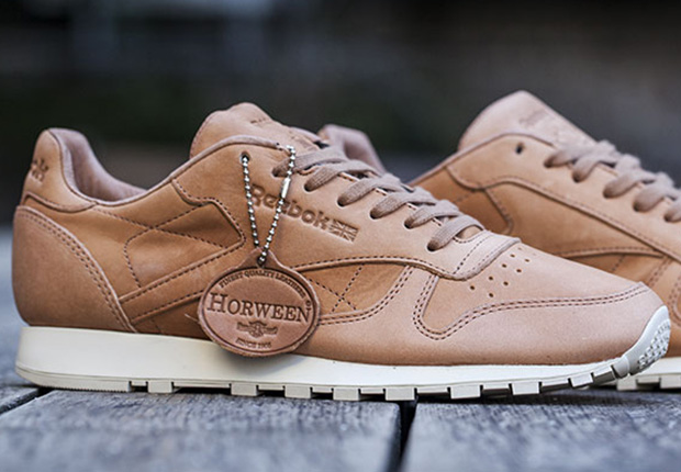 wolf journalist Watery Horween x Reebok Classic Leather Lux "Natural" - SneakerNews.com