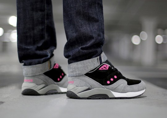 Saucony G9 Master Control Premium – Grey – Black – Pink